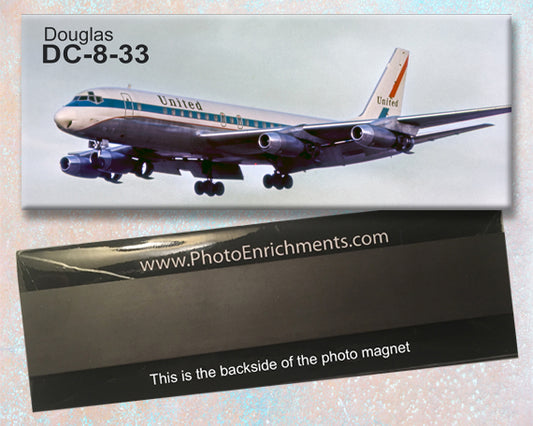 United Airlines Douglas DC-8-33 Fridge Magnet (PMT1823