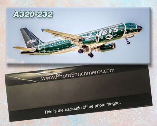JetBlue Blue Jets Colors Airbus A320 Fridge Magnet (PMT1827)