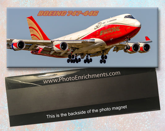 National Airlines Boeing 747-446 Fridge Magnet (PMT1829)