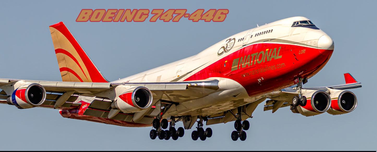National Airlines Boeing 747-446 Fridge Magnet (PMT1829)