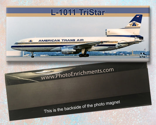 American Trans Air Airlines L-1011 TriStar Fridge Magnet (PMT831)