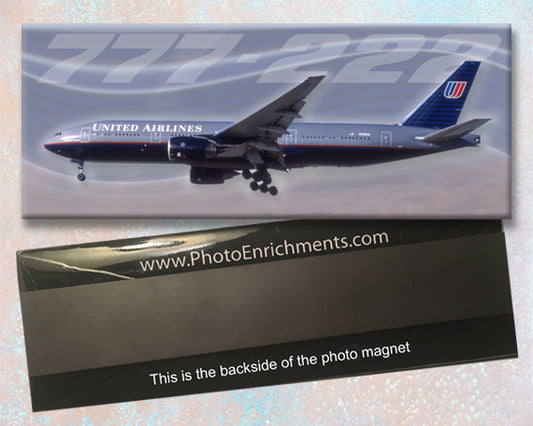 United Airlines Boeing 777-222 Fridge Magnet (PMT1832)