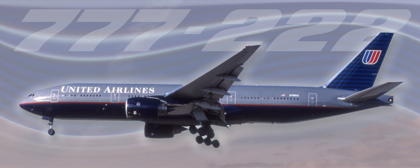 United Airlines Boeing 777-222 Fridge Magnet (PMT1832)