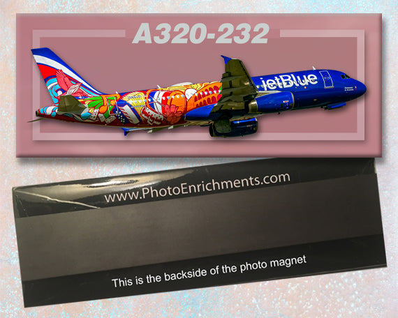 JetBlue Airways "Dominican Republic" Airbus A320-232 Fridge Magnet (PMT1835)