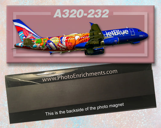 JetBlue Airways "Dominican Republic" Airbus A320-232 Fridge Magnet (PMT1835)