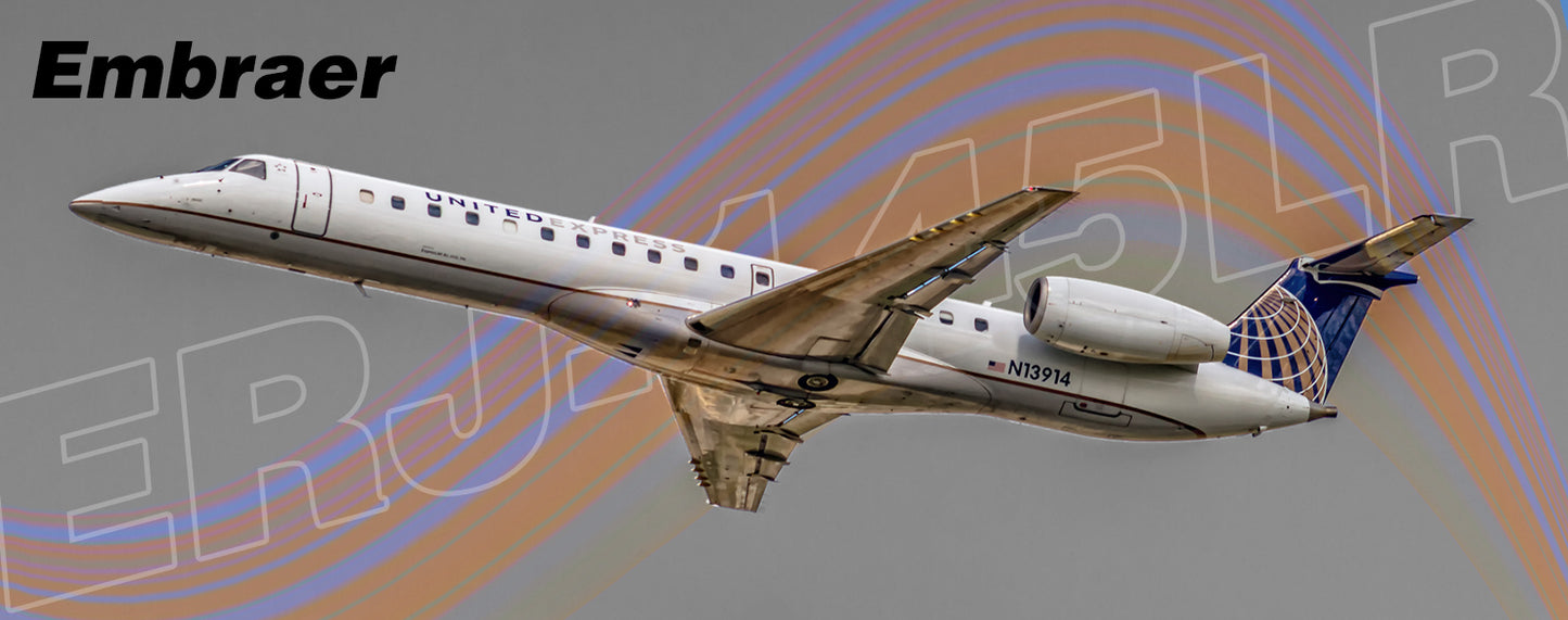 United Express (ExpressJet) ERJ-145LR Fridge Magnet (PMT1836)