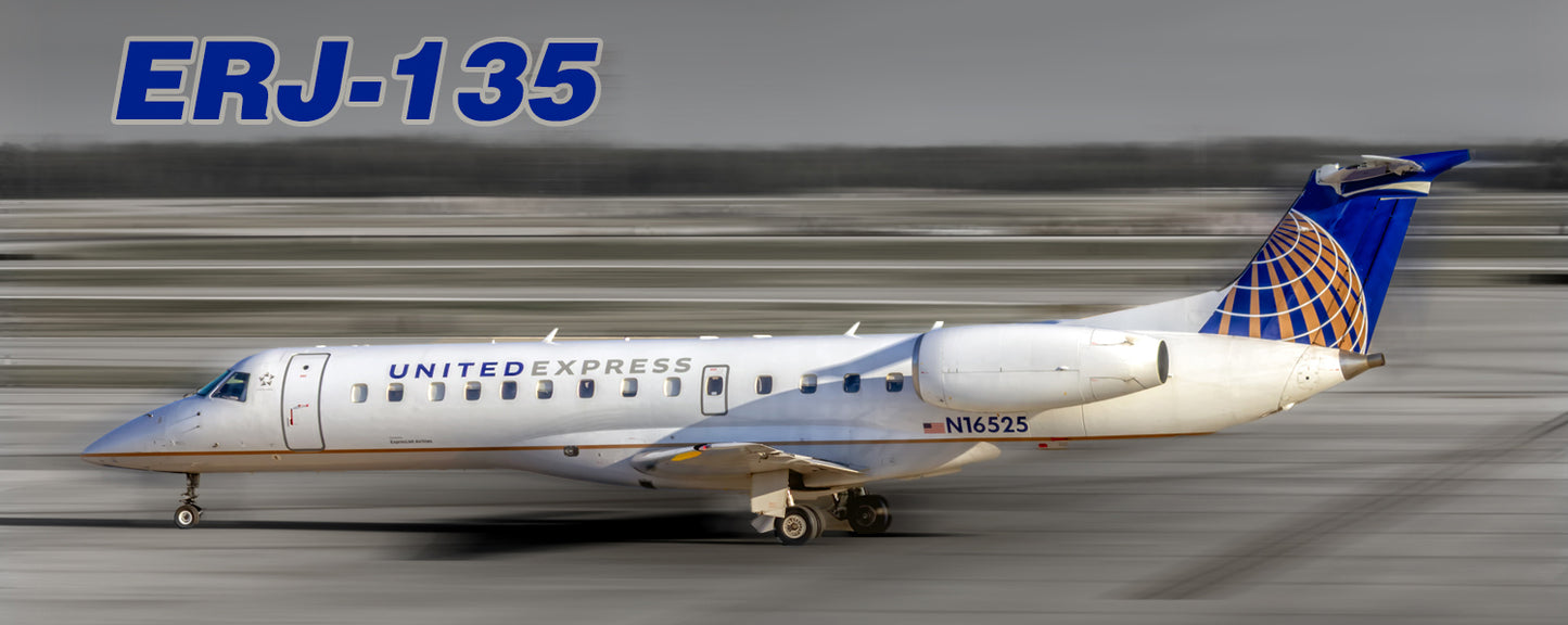United Express (ExpressJet) ERJ-135LR Fridge Magnet (PMT1837