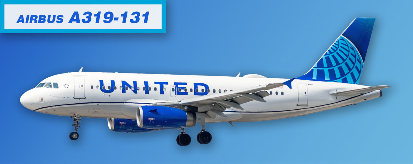United Airlines Airbus A319-131 Fridge Magnet (PMT1848)