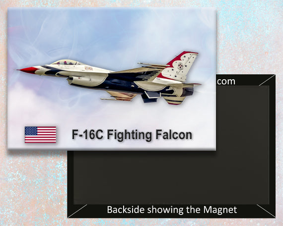 US Thunderbird F-16C Fridge Magnet (PMW12021)