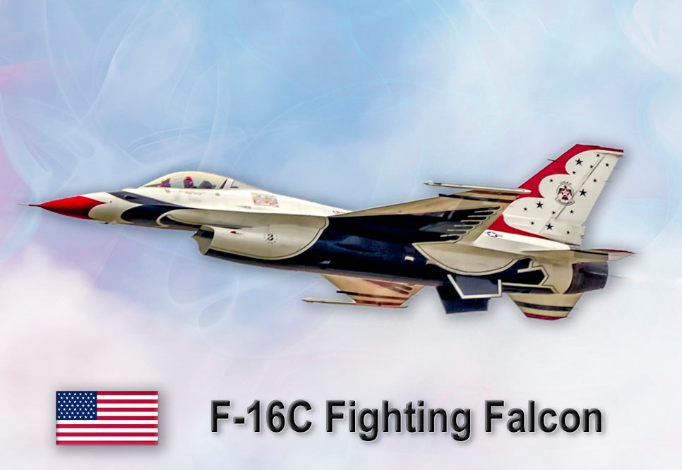 US Thunderbird F-16C Fridge Magnet (PMW12021)