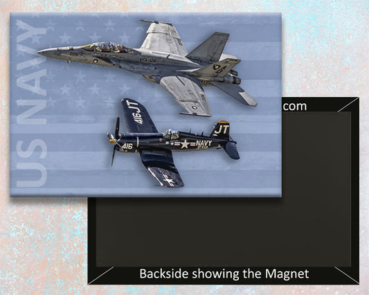 US Navy Honor Military Aircraft Fridge Magnet (PMW12033)