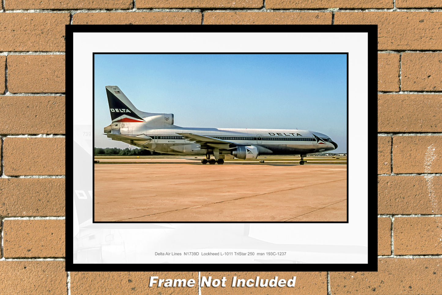 11"x14" color airline photograph delta air lines