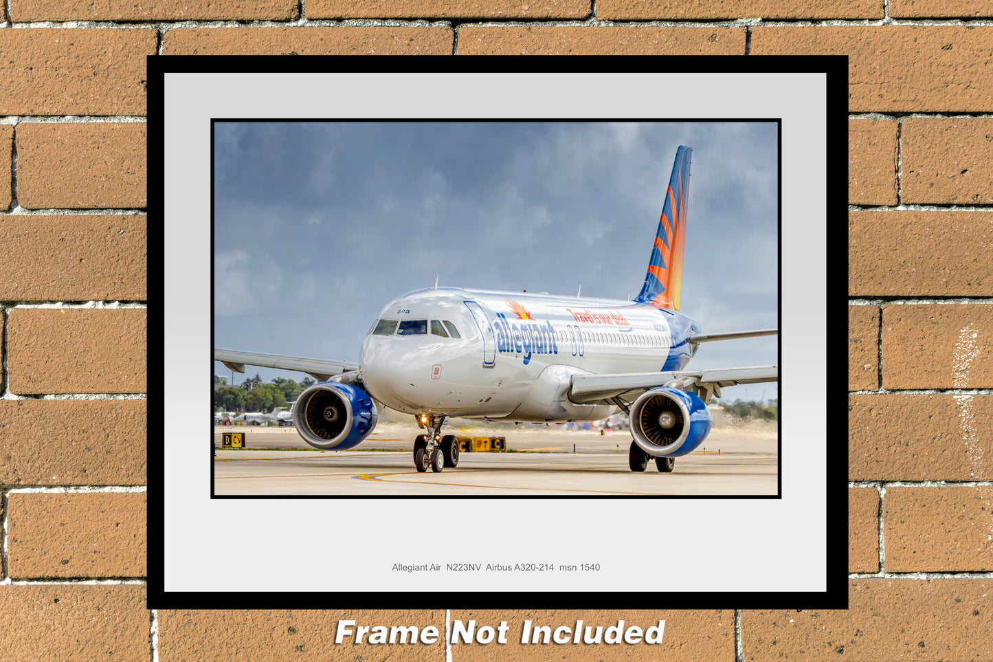 Allegiant Air N223NV Airbus A320-214 Color Photograph (T254LGJM11X14)