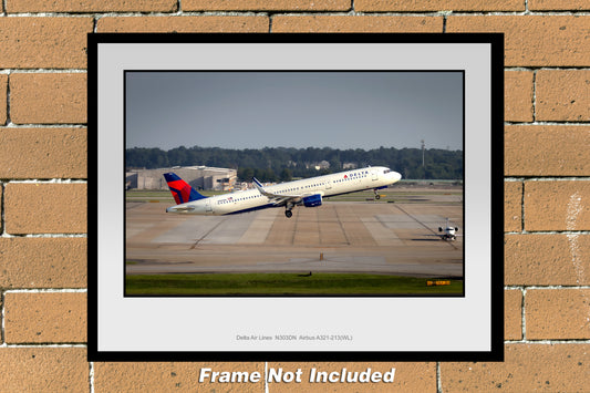 Delta Air Lines Airbus A321-213(WL) Color Photograph (TA059RAJM11X14)