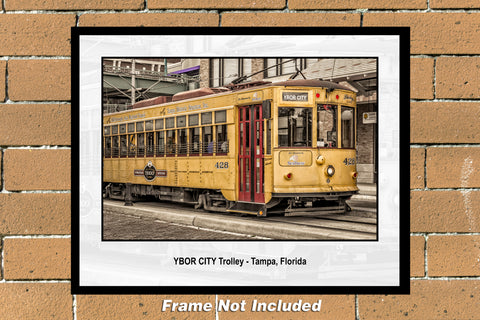 Ybor City Trolley Color Photograph (TPA2012042811X14)