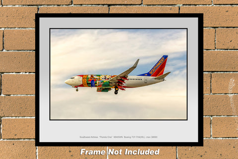 Southwest Airlines Florida One Color Photograph (TT039LAJM11X14)