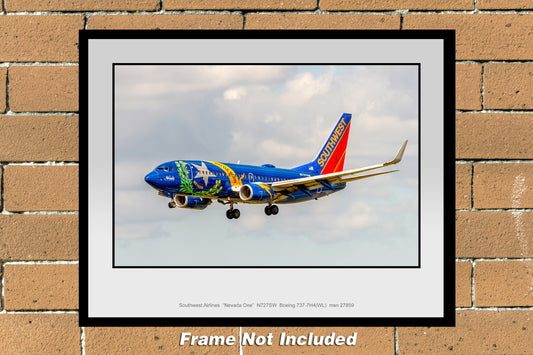 Southwest Airlines Nevada One Colors Color Photograph (TT193LAJM11X14)