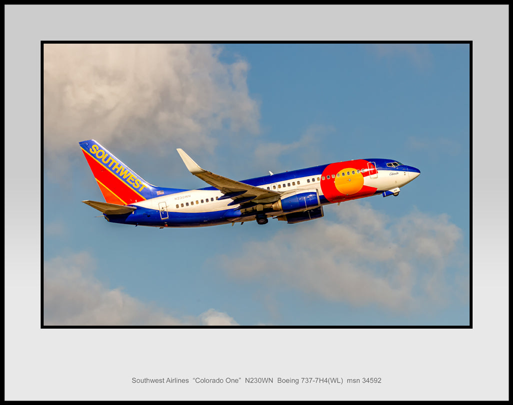 Southwest Airlines Colorado One colors (TT194RAJM11X14)