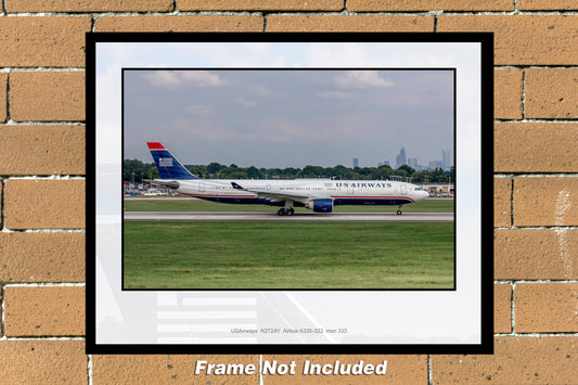USAirways Airbus A330 11"x14" color airline photograph