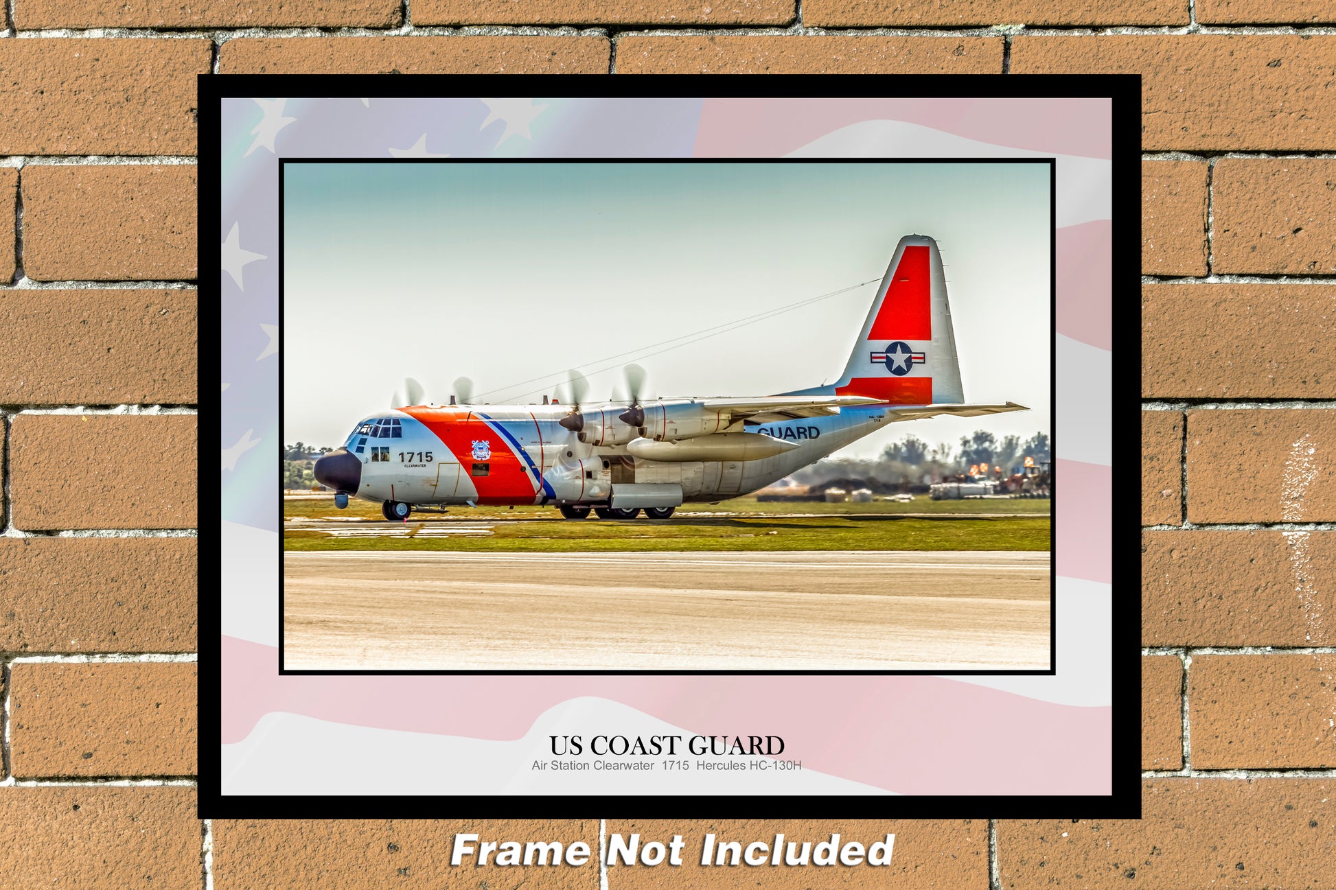 11"x14" hercules HC-130 color military aircraft photograph