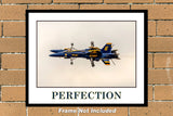 Blue Angel F-18 Hornet Perfection Color Photograph (ZF003LGJM11X14)