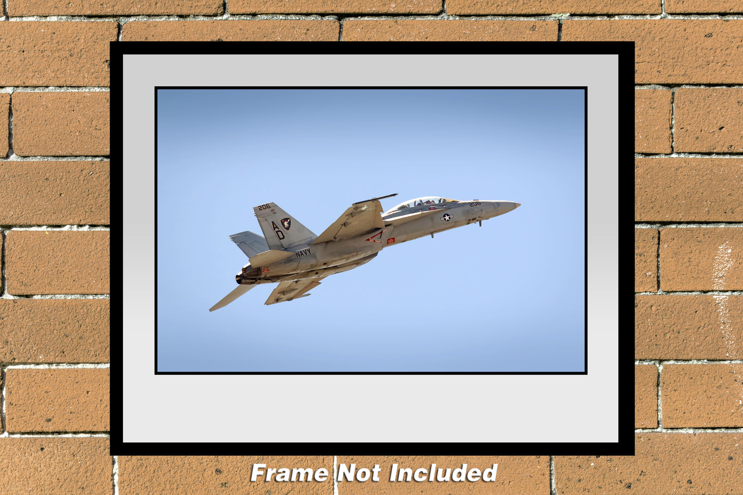US Navy F-18 Super Hornet Color Military Photograph (ZF008RAJM11X14)