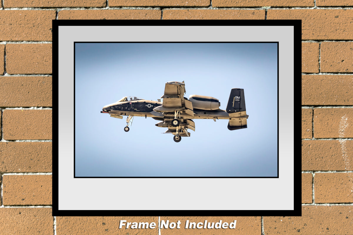 US Air Force A-10 Warthog Color Military Photograph (ZG002LAJM11X14) (Copy)