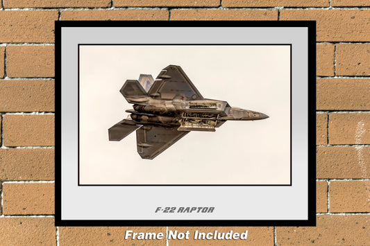 F-22 Raptor Color Military Photograph (ZH001LGJM11X14)