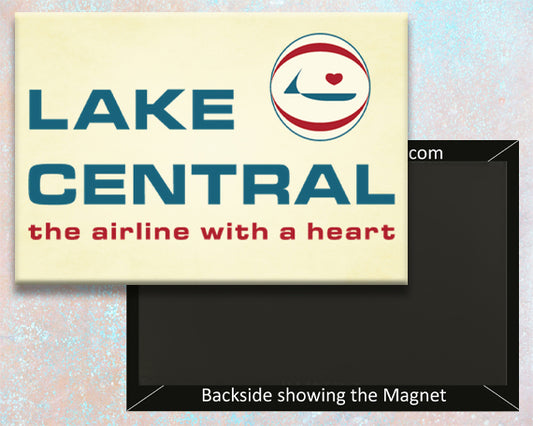 Lake Central Airlines Logo Fridge Magnet (LM14214)