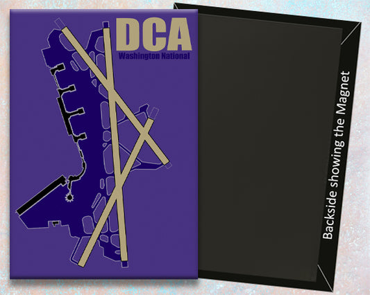 DCA Washington National Airport Diagram Fridge Magnet (MM10054)