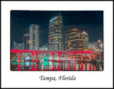 Tampa Florida Red Crosstown Bridge Color Photograph (2012090403411x14)