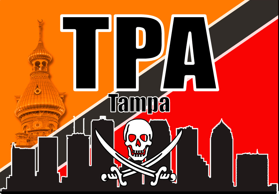 Tampa IATA code handmade fridge magnet