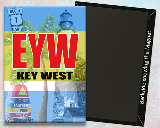 Key West Airport City Code Fridge Magnet