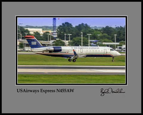 USAirways Express N455AW  Color Photograph (APPL10011)