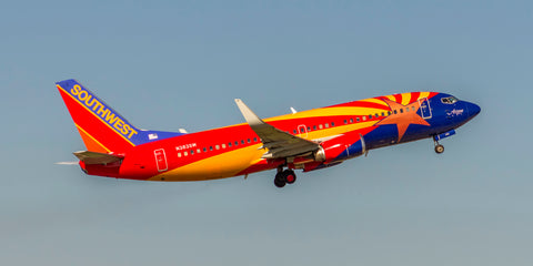 Southwest Airlines Boeing 737 Arizona One Color Photograph (APPM10009)