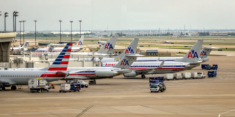 American Airlines Airplanes at DFW Color Photograph (APPM10067)