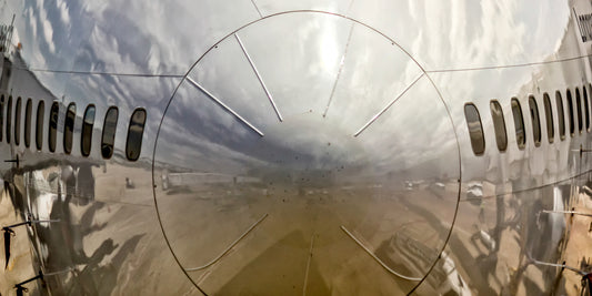 Qantas Airlines Boeing 747 Airplane Nose Color Photograph (APPM10070)