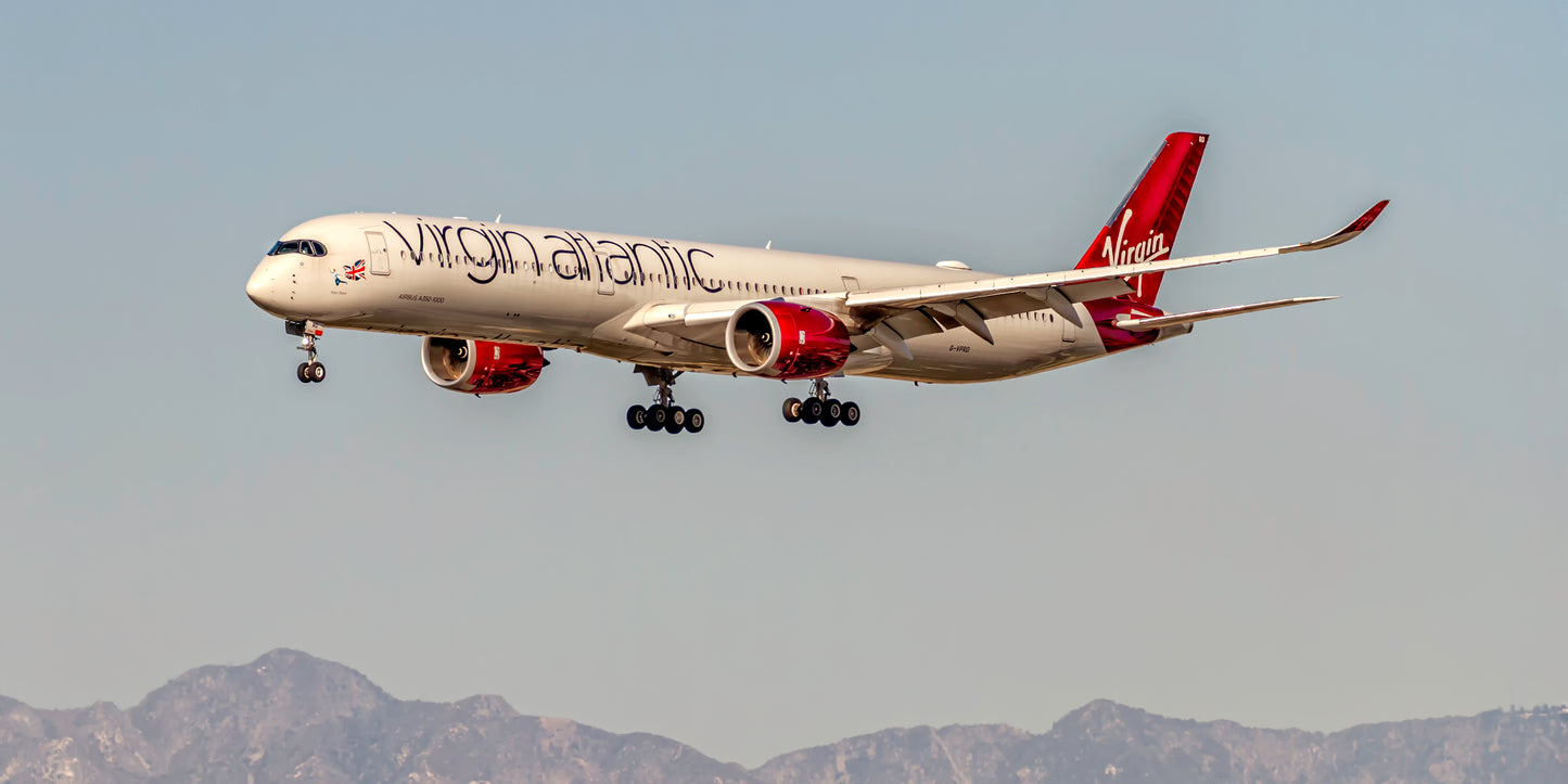 Virgin Atlantic Airbus A350 G-VPRD Color Photograph (APPM10100)