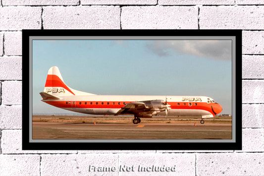 PSA Airlines L-188 Electra-A Color Photograph (APPM10110)