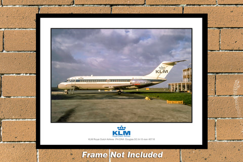 KLM Royal Dutch Airlines DC-9 Color Photograph (C138LGJC11X14)