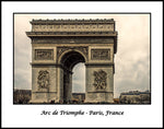 Arc de Triomphe Paris France Color Photograph  (CDG171224021311x14)