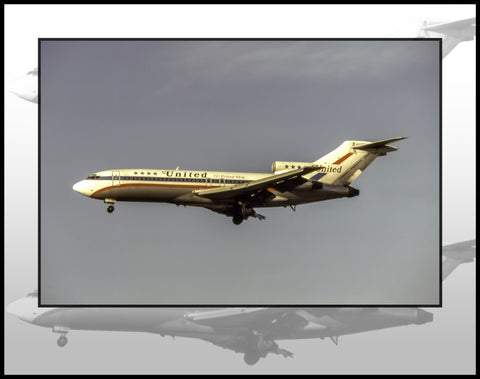 United Airlines Boeing 727-100 Color Photograph (I229LAJF11X14)