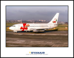 RyanAir Airlines Boeing 737-230(A) Color Photograph (J201RGJC11X14)
