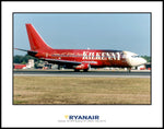 RyanAir EI-CNY Boeing 737-230(A) Color Photograph (J209RGAS11X14)