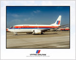 United Airlines Boeing 737-322 Color Photograph (K106LGFH11X14)
