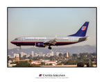 United Airlines Boeing 737-322 Color Photograph (K148LAJF11X14)