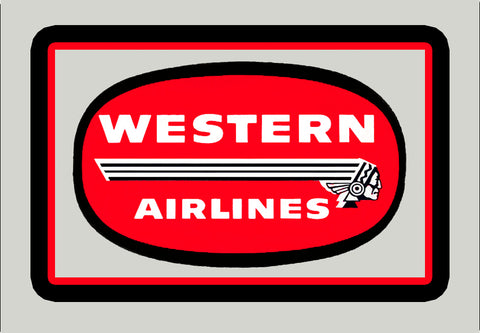 Western Airlines Logo Fridge Magnet (LM14024)