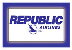 Republic Airlines Logo Fridge Magnet (LM14033)