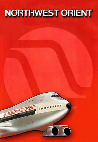 Northwest Orient with 747 Logo Fridge Magnet (LM14042)