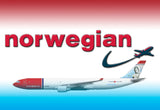 Norwegian Airlines Logo Fridge Magnet (LM14171)